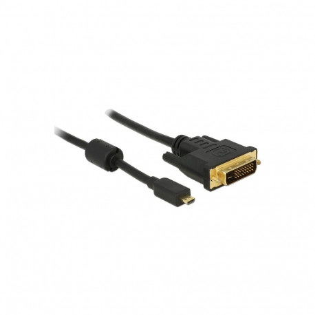 "DELOCK Kabel Micro HDMI D Stecker > DVI 24+1 Stecker 1 m"