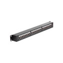"DELOCK Netzwerk 48.26cm 19Zoll Kupplungs-Patchpanel 24 Port Cat.6"