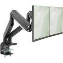 "Tischhalterung für 2 Monitore 2x 35"" 2x 15KG DIGITUS schwarz Gasdruckfeder DA-90427"