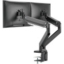 "Tischhalterung für 2 Monitore 2x 35"" 2x 15KG DIGITUS schwarz Gasdruckfeder DA-90427"