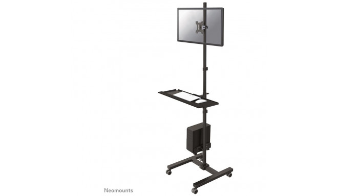 "Neomounts FPMA-MOBILE1700 mobiler Arbeitsplatz für PC. Flachbildschirm (max. 32""/81 cm). Tastatur 