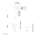 "Neomounts FPMA-D510BLACK Tischhalterung für Flachbildschirme bis 32""."