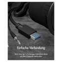 "HUB Tisch-Hub 4x USB 3.0 Type-A mit Audio Ein-/Ausgang ICY BOX"