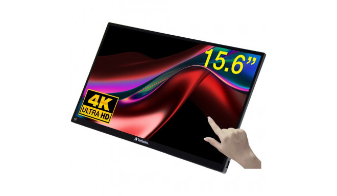 "Verbatim PMT-15 4K Portable Touchscreen Monitor 15.6"" 4K UHD"