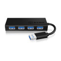 "ICY BOX IB-AC6104-B USB 3.0 HUB 4-Port 4xUSB 3.0"
