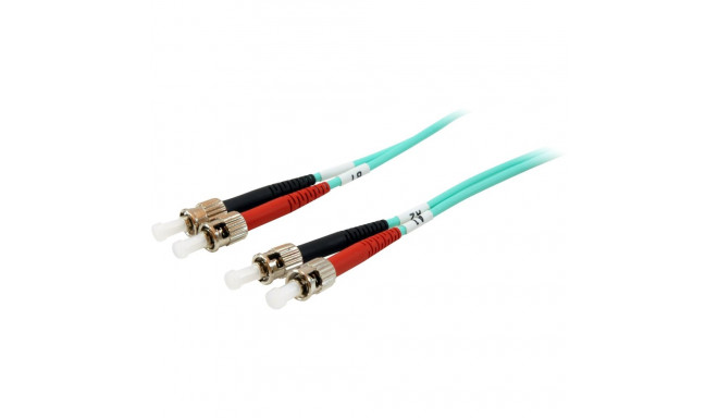 "Equip LWL Patchkabel ST->ST 3.00m Multimode Duplex OM3 turq Polybeutel"