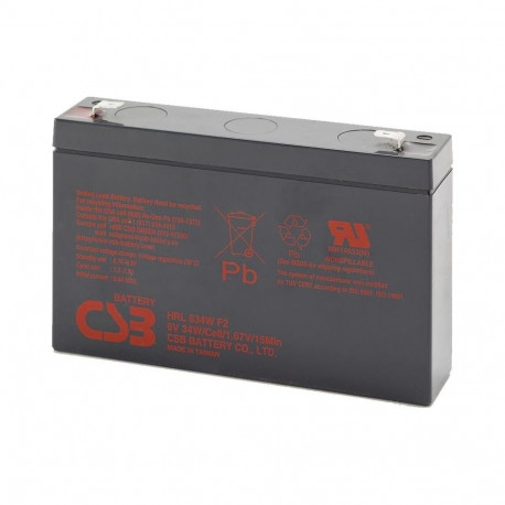CSB Battery 6V/9Ah (HRL634WF2)