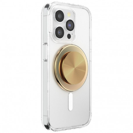 Grip and stand telefoni Popsockets Round Radial kuldne alumiinium MagSafe kuldne 807259