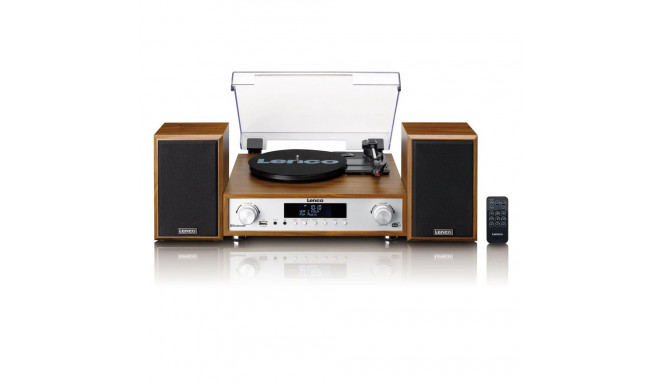 Lenco HiFi komplekt vinüülplaadimängija/DAB+/FM/BT/USB puidust
