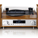 Lenco HiFi komplekt vinüülplaadimängija/DAB+/FM/BT/USB puidust