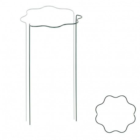 Wave ring support for plants 1/2 wheel, diameter 40 cm / height 55 cm