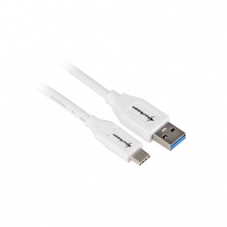 USB 3.2 Gen 2 kaabel USB-A pistik > USB-C pistik 0,5Meter, valge