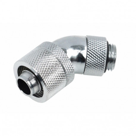 Alphacool HF screw connection 45° 1/4", chrome (17083)