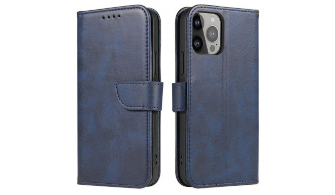 Hurtel Magnet Case for Samsung A15 with flap and wallet - blue