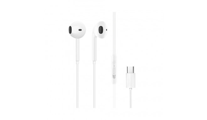 Dudao Dudao X3C In-Ear Wired USB-C Headphones 1.2m - White