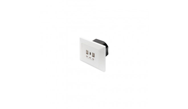 Digitus Socket with USB A&USB-C Ports, flush mounted