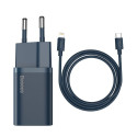 Baseus Baseus Super Si 1C fast charger USB Type C 20W Power Delivery + USB Type C - Lightning cable 