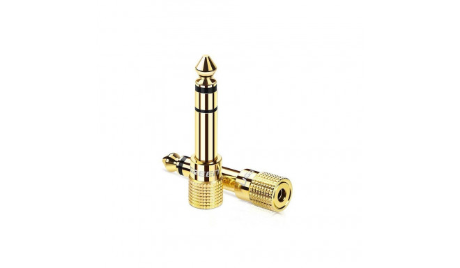 Ugreen Ugreen adapter 3.5 mm mini jack to 6.3 mm jack adapter gold (20503) Gold