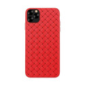 Devia Apple Woven Pattern Design Soft Case iPhone 11 Pro Max red