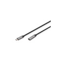 Digitus USB-C/M to USB-C/F Extension Cable DB-300230-010-S USB-C jack, USB C, plug, Black, 1 m