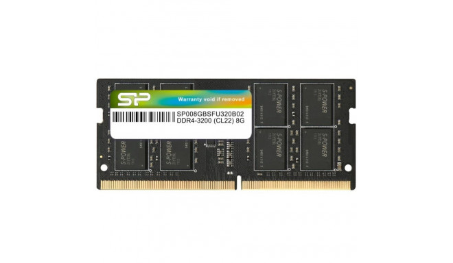 Silicon power SP008GBSFU320X02 8 GB, DDR4, 3200 MHz, Notebook, Registered No, ECC No