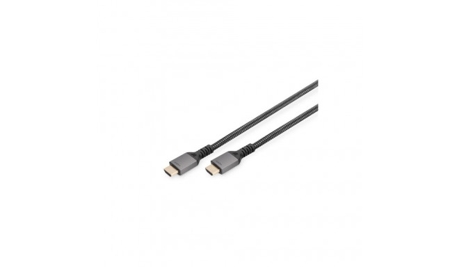 Digitus 8K PREMIUM HDMI 2.1 Connection Cable DB-330200-030-S Black, HDMI to HDMI, 3 m