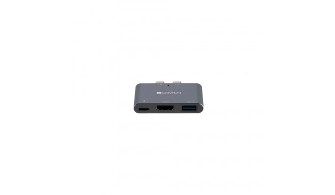 Canyon DS-1 Multiport Docking Station with 3 port Space Gray