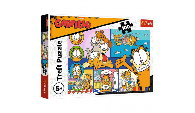 Puzzle - 100 - Leniwy Garfield Trefl 16521