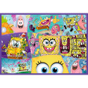 Puzzle - 4x250 - hull Sponge Boba maailm Trefl 13342