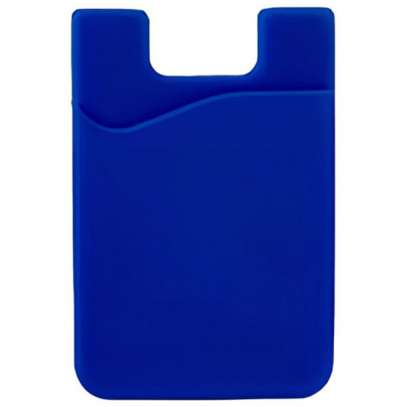 Self-adhesive card case, blue