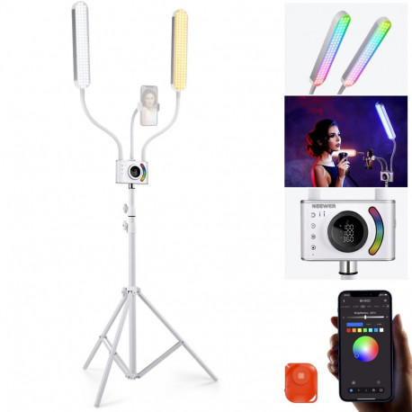 NEEWER BH40C, 36 watt RGB LED light stick kit incl. stand