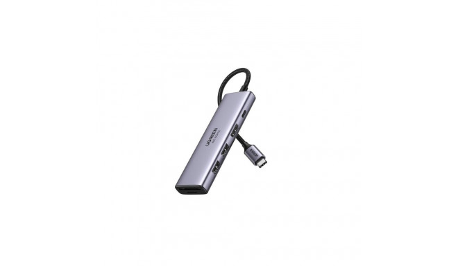 Ugreen 6-in-1 USB-C Hub USB Type-C Silver