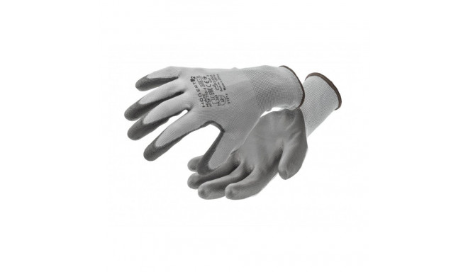 HUNTE töökindad PU hall 10(12paari)