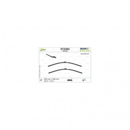 Valeo Silencio Aquablade 572302 raamita kojamees,  soojenduseta
