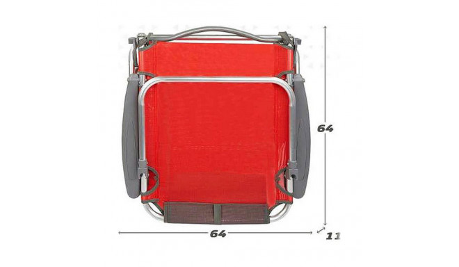 Pludmales krēsls Colorbaby 51 x 45 x 76 cm Sarkans