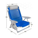 Beach Chair Colorbaby 51 x 45 x 76 cm Blue