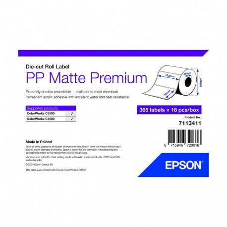 Printer Paper Epson 7113411 White (18 Units)