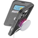 Kaardivahega mobiiliümbris Cellular Line iPhone 16 Pro Max Wallet Book Magsafe, must