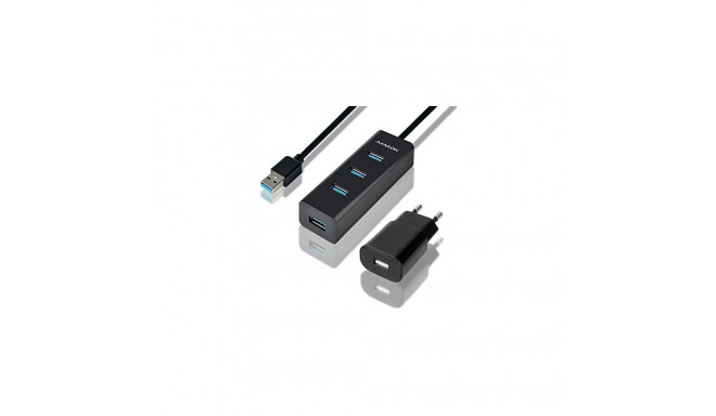 AXAGON HUE-S2BP 4x USB3.0 laadimishub 1,2 m kaabel MicroUSB laadimine komplektis AC-adapter