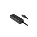 AXAGON HUE-S2BP 4x USB3.0 laadimishub 1,2 m kaabel MicroUSB laadimine komplektis AC-adapter