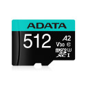 ADATA Premier Pro microSDXC 512GB 100R/80W UHS-I U3 Class 10 A2 V30S + Adapter