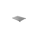 Lanberg Shelf for 19" cabinets 1U 1000mm Black (AK-1010-B)