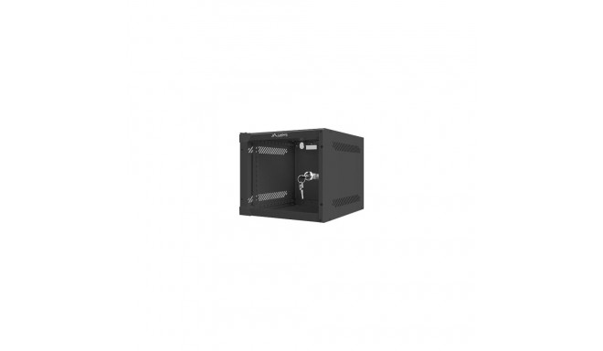 Lanberg riputatav seinakapp 10" 4U 280X310 must klaasustega