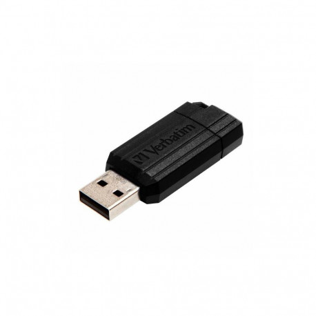 Verbatim USB-A 2.0 PinStripe Flash Drive 128GB black 49071