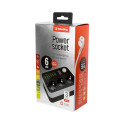 10 A | toitepistik: 3 EU pistikut/6 USB must | CW-CHE36B | must | 1,8 m