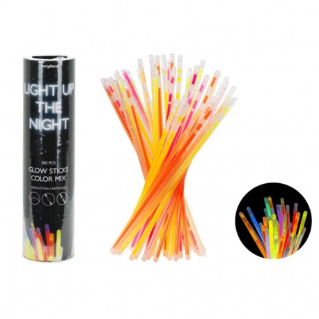 PartyDeco helendavad pulgad 100 tk, 20 cm, erinevad värvid