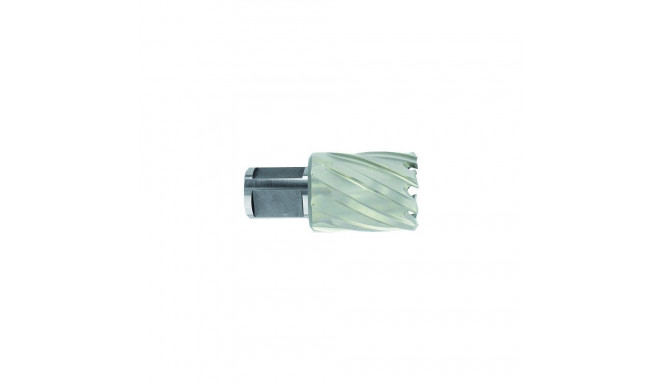 HSS Сore Drill  Ø25X60X30 mm, short series.  Weldon shank Ø19 mm. Bright, uncoated