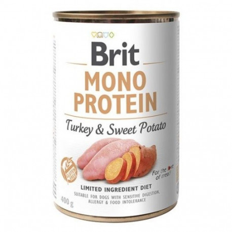 BRIT Mono Protein Turkey & Sweet potato - wet dog food - 400g