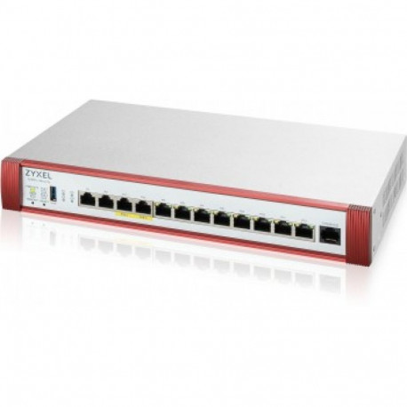 ZYXEL USG FLEX 500 H, 2*2.5G, 2*2.5G( POE+) & 8 GIGABIT USER-DEFINABLE PORTS, 1*USB WITH 1 YR GOLD S