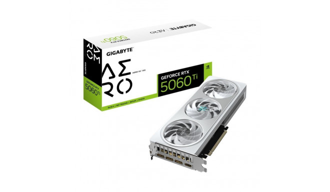 Gigabyte Graphics Card||NVIDIA GeForce RTX 5060 Ti|16 GB|GDDR7|128 bit|PCIE 5.0 16x|GPU 2647 MHz|Tri